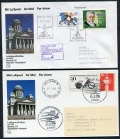 1984 Finland Germany Lufthansa First Flights (2) Helsinki / Dusseldorf - Covers & Documents