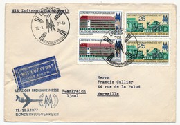 Allemagne DDR - Enveloppe - Sonder Flug Verkehr Leipziger Fruhjahrsmesse 1977 (Foire De Leipzig) - Cartas & Documentos