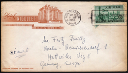 USA United States Minneapolis 1956 / Hotel Nicollet / Air Mail - Hotel- & Gaststättengewerbe