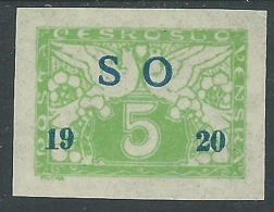 1920 CECOSLOVACCHIA SLESIA ORIENTALE 5 H MH * - Z10 - Silezië