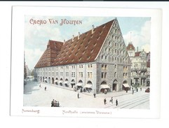 Chromo MAUTHALLE Nuremberg Ancienne Douane Pub: Van Houten 145 X 105 Mm Bien - Van Houten