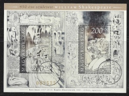 HUNGARY-2014. SPECIMEN Souvenir Sheet - William Shakespeare,450th Birth Anniversary / Youth / Illustrations From Hamlet - Essais, épreuves & Réimpressions