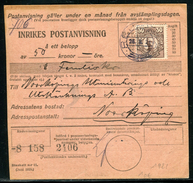 Suède - Document Postal Pour Norrkoping En 1921 - Ref  J 86 - Brieven En Documenten