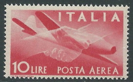 1945-46 ITALIA POSTA AEREA DEMOCRATICA 10 LIRE MNH ** - Z2-4 - Airmail