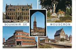 Mouscron-Moeskroen-Multivues-Hôtel De Ville-Calvaire-Bains-Château Des Comtes-Eglise - Mouscron - Moeskroen