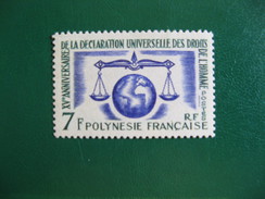POLYNESIE YVERT POSTE ORDINAIRE N° 25 TIMBRE NEUF ** LUXE - MNH - SERIE COMPLETE - COTE 15,70 EUROS - Unused Stamps