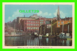 SAINT JOHN, NEW BRUNWICK -MARKET SLIP, HIGH TIDE  - ANIMATED OLD SHIPS - PECO - - St. John