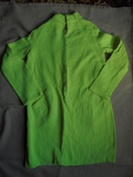 Vintage - Robe Fillette Vert Fluo Années 70 - 1940-1970