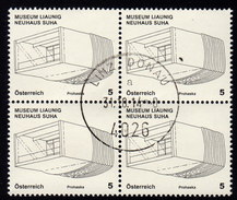 ÖSTERREICH 2011 - Museum Liaunig, Neuhaus Suha - 4er Block - Used Stamps