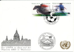 Austria UN Vienna Show Card Hannover 2-5/6-2006 SPORT Stamps - Covers & Documents