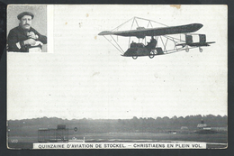 +++ CPA - Quinzaine D'Aviation De STOCKEL - Christiaens En Plein Vol - Avion - Aviateur   // - Woluwe-St-Pierre - St-Pieters-Woluwe