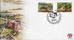 MALTA -EUROPA-CEPT 2017.-TEMA:"CASTILLOS -CASTLES -SCHLÖSSER".- FDC De La SERIE De 2 V. - 2017