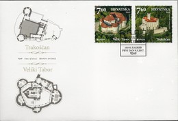 CROACIA/ CROATIA/ KROATIEN/ HRVATSKA - EUROPA 2017 - "CASTILLOS - CASTLES - SCHLÖSSER".- FDC De La SERIE De 2 V. - 2017