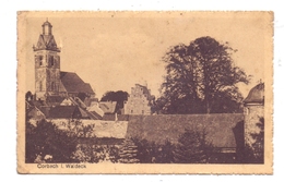 3540 KORBACH, Ortsansicht Mit Kirche, 1943, Landpoststempel Obernburg, Kl. Druckstelle - Korbach