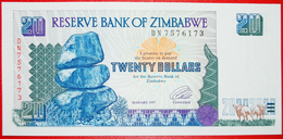 § VICTORIA FALLS: ZIMBABWE ★ 20 DOLLARS 1997 CRISP UNC! LOW START★ NO RESERVE! - Simbabwe