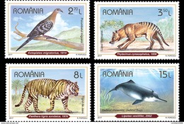 Romania 2017 / Recently Extinct Species / Set 4 Stamps - Nuovi