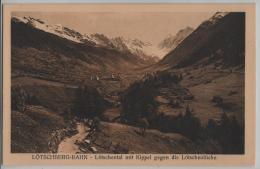 Lötschberg-Bahn - Lötschental  Mit Kippel Gegen Die Lötschenlücke - Photo: Karl Künzli No. 6807 - Kippel