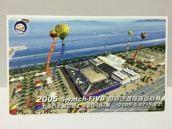 2005 Swatch Five Beach Volletyball, CHINA POSTCARD - Voleibol