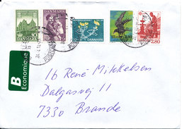 Denmark Cover Sent B-Economique With More Topic Stamps 24-4-2014 - Lettere