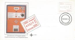 South Africa RSA 1986 Pretoria ATM EMA FRAMA FDC Cover - Automatenmarken (Frama)