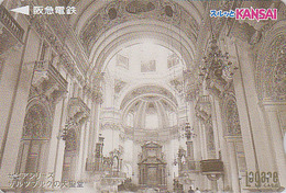 Carte Prépayée Japon  - Site AUTRICHE - SALZBURG / TYROL - Eglise Church Kirche - AUSTRIA Rel Japan Prepaid Card - Paysages