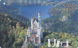 Carte Prépayée Japon - CHATEAU De NEUSCHWANSTEIN / Allemagne - CASTLE In GERMANY Japan Prepaid Card - Paysages