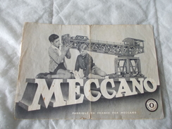 Meccano Manuel D'instructions N° 0 1956 - Meccano