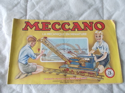 Meccano La Mécanique En Miniature Manuel D'instructions N° 3 - Meccano