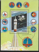 CUBA - 1987 - 20° ANNIVERSARIO PROGETTO INTERCOSMOS - MISSILE E VOSTOK - FOGLIETTO USATO - North  America