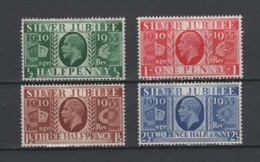 (S1712) GREAT BRITAIN, 1935 (25th Anniversary Of The Reign Of King George V). Complete Set. Mi ## 189-192. Mint Hinged* - Nuevos