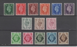 (S1713) GREAT BRITAIN, 1937-1939 (Definitives. King George VI). Complete Set. Mi ## 198-211. MLH* - Nuovi