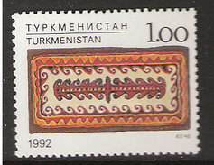 Turkmenistan 1992 Crafts, Carpet Mi  12 MNH(**) - Turkmenistan