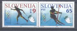 Slovenia Slowenien Slowenie 1994 Mint MNH **; Sport Olympic Winter Games Lillehammer Birds Dove Of Peace Skiing - Hiver 1994: Lillehammer