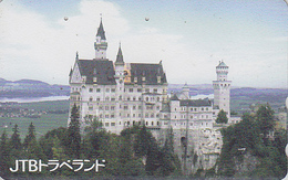 Télécarte Japon / 110-011 - JTB - CHATEAU De NEUSCHWANSTEIN - CASTLE GERMANY Japan Phonecard - SCHLOSS  - Site 30 - Paysages