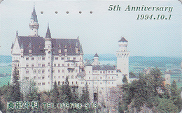 Télécarte Japon / 110-011 - CHATEAU De NEUSCHWANSTEIN - CASTLE GERMANY Japan Phonecard - SCHLOSS  - Site 32 - Paysages