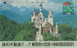 RARE Télécarte Ancienne Japon / 110-011- CHATEAU NEUSCHWANSTEIN - CASTLE GERMANY Japan Phonecard - SCHLOSS  - Site 36 - Paysages