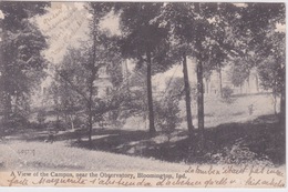 USA -  Bloomington, Indiana, United States US Postcard - VIEW OF THE CAMPUS NEAR THE OBSERVATOIRE - Bloomington