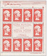 BRAZIL # 497A  -  NEW YORK INTERNATIONAL EXHIBITION  S/S  -  PRESIDENT GETÚLIO VARGAS  - 1940 - Unused Stamps