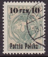 POLAND Warsaw Provisional Ovpt 1918 Fi 3 B8 Used - Used Stamps