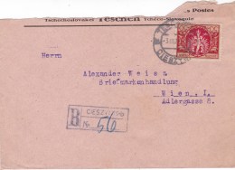 POLAND 1922 Registered Cover - Brieven En Documenten