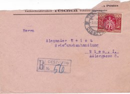 POLAND 1922 Registered Cover - Briefe U. Dokumente