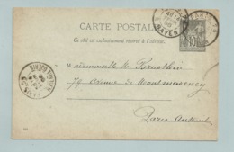 ENTIER Carte Postale 10 Ct  SAGE  1896 - Cartes Postales Types Et TSC (avant 1995)