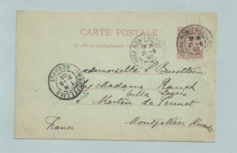 CARTE POSTALE ENTIER MONACO Obl MONTE CARLOS 1902 - Ganzsachen