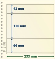 Feuilles Neutres LINDNER-T - Paquet De 10 - REF 802309 - A Bandes