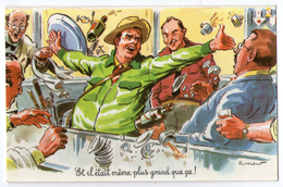 CPA  ILLUSTRATEUR PAUL ORDNER    HUMOUR MARSEILLAIS   PECHE    PECHEUR DANS UN BAR - Ordner, P.