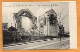 New York Cuty Building Cathedral Of St Johns The Divine 1905 Postcard - Kerken