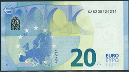 € 20  ITALIA SA S006 H6  DRAGHI  UNC - 20 Euro