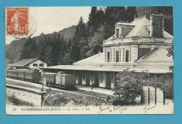 CPA 85 - Chemin De Fer Train En Gare De PLOMBIERES-LES-BAINS 88 - Plombieres Les Bains