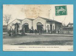 CPA Usine Métallurgique GILLET - Ouvriers Sortie Des Ateliers CASTELJALOUX 47 - Casteljaloux