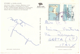 CARTOLINA ISTAMBUL X ITALIA 25 KURUS COBAN KOPEGI - Lettres & Documents
